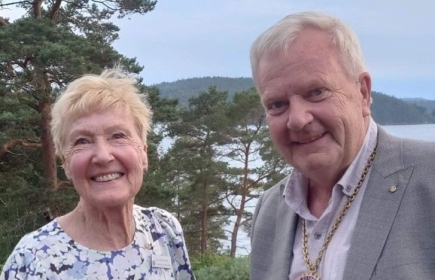 Ulla Bernhage avgående och Sten-Åke Lyngstam tillträdande president för 2022 - 2023